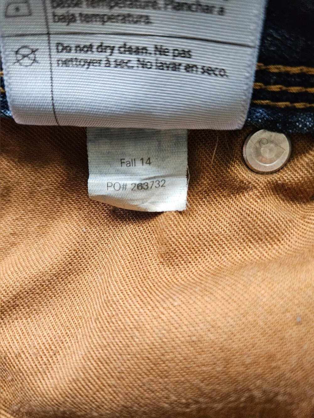 CARHARTT Relaxed Fit Mid-high Straight Leg Classic Five-pocket Size 12Tall Jeans - Picture 9 of 9